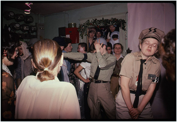Carol Hackett as S.S. officer at a drag ball, date unknown, Courtesy of Paul Wong