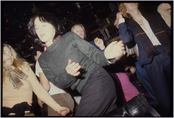 Carol Hackett, Jeanette Reinhardt, Marlene MacGregor at Love Affair, c. 1978, Courtesy of Paul Wong