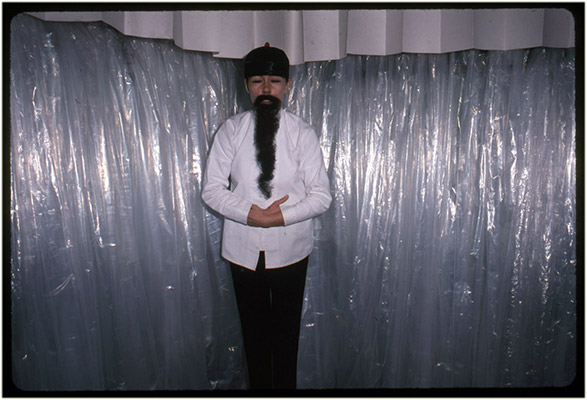 Annastacia McDonald at the fourth annual Drag Ball, December 29, 1979, held at 4196 Main Street, Courtesy of Mary Janeway