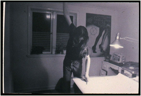 Kenneth Fletcher, Camp Potlatch, performance document, Watson Strasse, c. 1976, Courtesy of Paul Wong