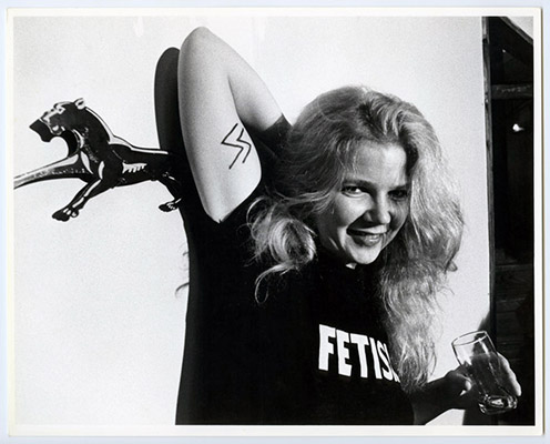 Carol Hackett as S.S. Girl, High Profile Slow Scan, Video Inn, Vancouver and CN Tower Toronto, October 13, 1978, Courtesy of Paul Wong