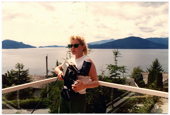 Elizabeth Chitty, camera operator Prime Cuts production still, 1981